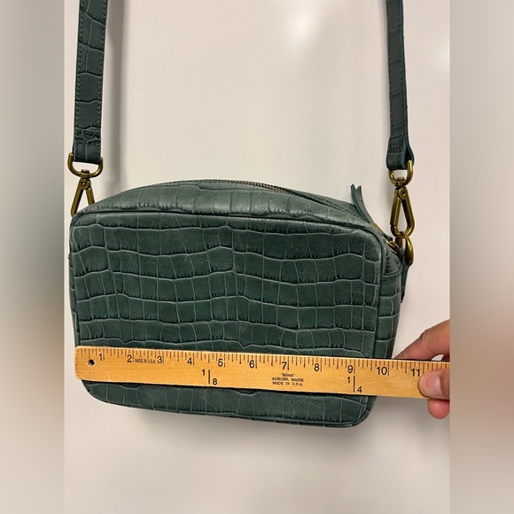 Madewell Green Leather‎ Croc-Embossed Transport Camera Bag - Picture 7 of 12